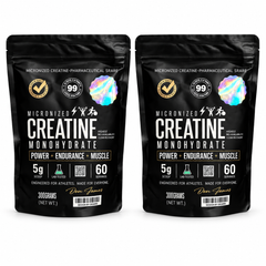 2 Creatinas Monohidratadas Micronizadas 300g c/u | Ambitious99